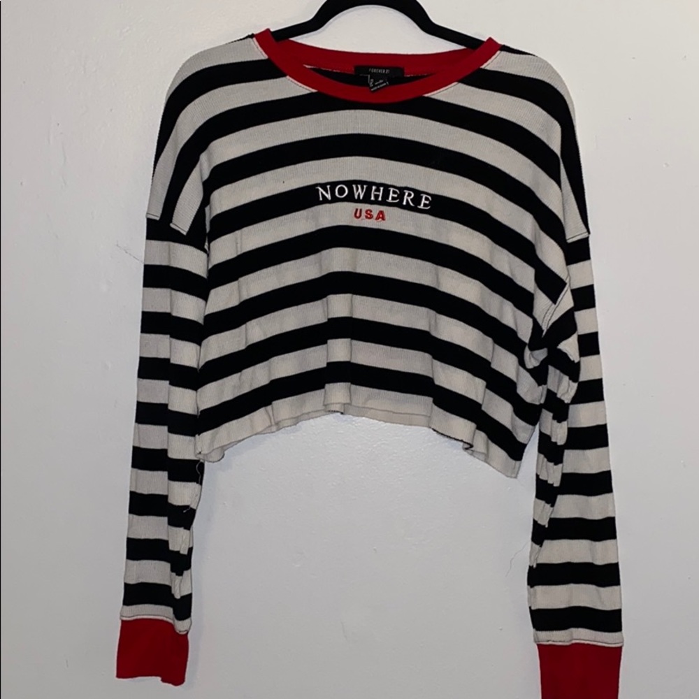 Forever21 Long Sleeve Crop Top💕💕